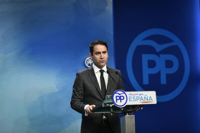 Rueda de prensa del secretario general del Partido Popular, Teodoro García