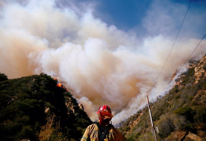 Incendio en Malibú, California