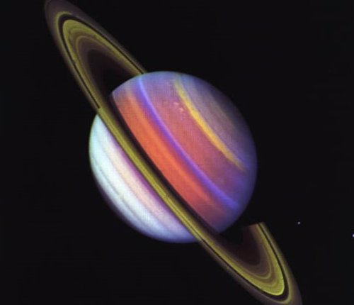 Imagen de Saturno tomada por la Voyager 2