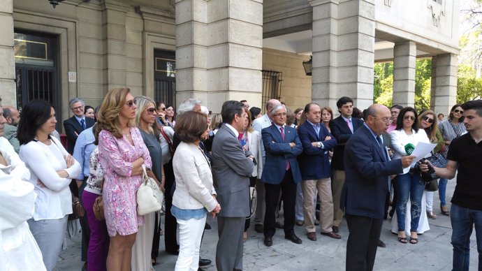 Concentración en Sevilla de letrados de la Administración de Justicia en junio