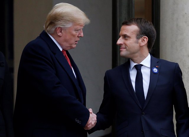 Donald Trump y Emmanuel Macron