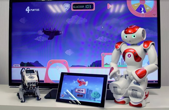 Videojuegos y robots para enseñar a los niños a gestionar la diabetes