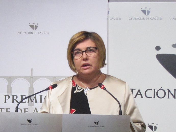 Rosario Cordero, presidenta de la Diputación de Cáceres