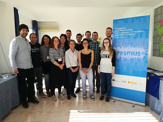 Jóvenes de intercambio del programa de voluntariado 'Erasmus + Juventud'