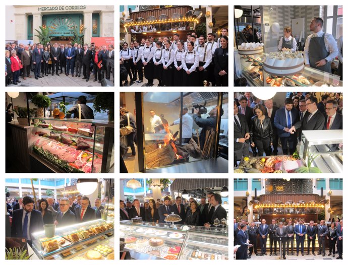 Imágenes de la inauguración del Mercado de Correos