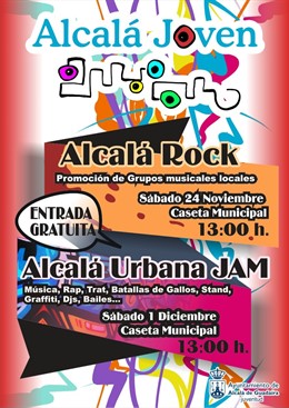 CarteL anunciador de Alcalá Rock.