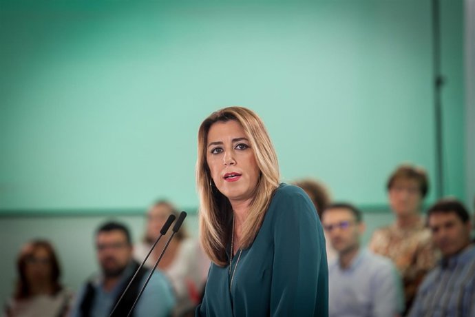 La secretaria general del PSOE-A y presidenta de la Junta, Susana Díaz