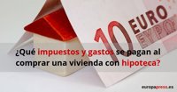 ¿Qué impuestos y gastos hipotecarios tendré que pagar si compro un piso con la nueva ley?