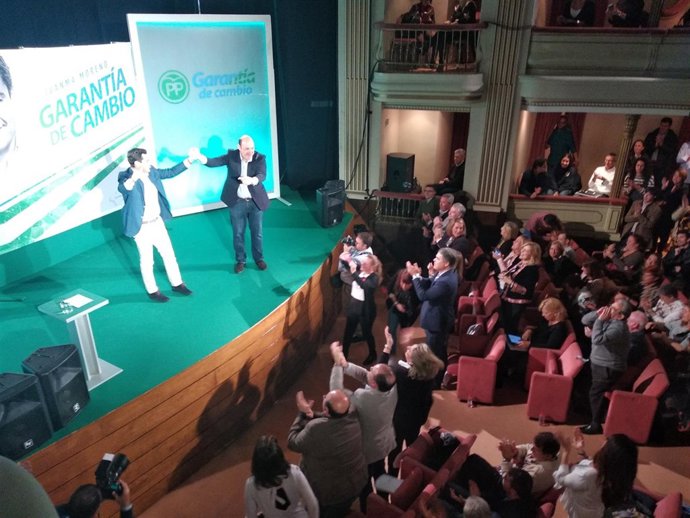 El presidente del PP-A y candidato a la Presidencia de la Junta, Juanma Moreno