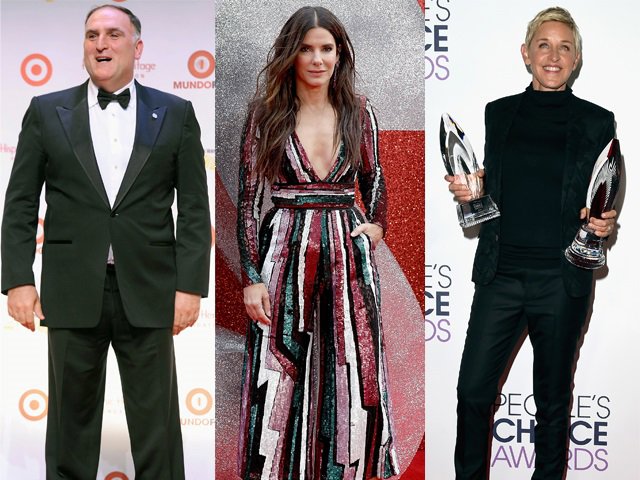 El chef José Andres, Ellen DeGeneres, Sandra Bullock y más se solidarizan