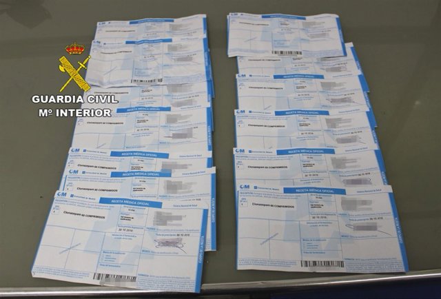 Recetas falsas incautadas en Trujillo