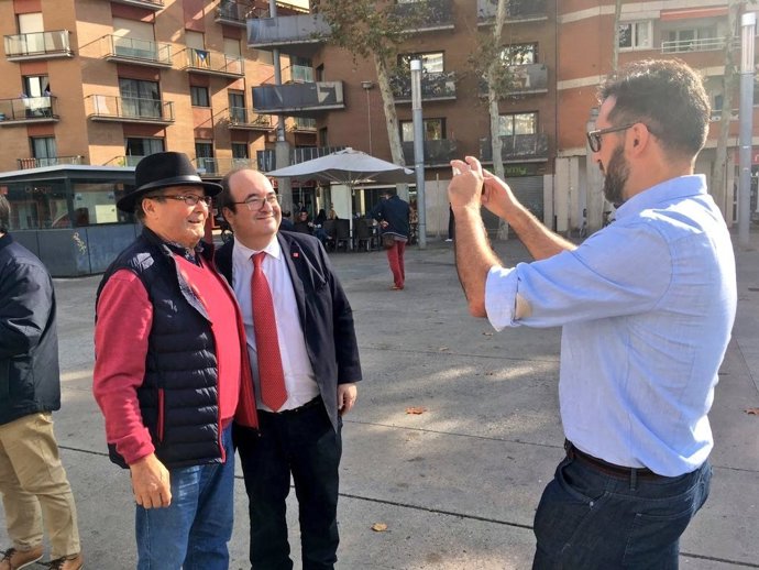 El líder del PSC, Miquel Iceta, ha visitat les comarques de Girona