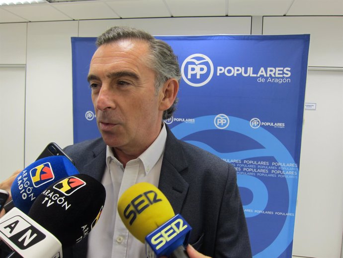 El Presidente Del PP Aragón, Luis María Bemonte