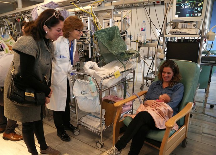 Montserrat Caballé Martí a l'Hospital Vall d'Hebron