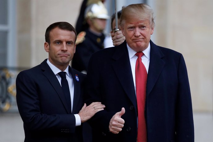 Macron y Trump en El Elíseo