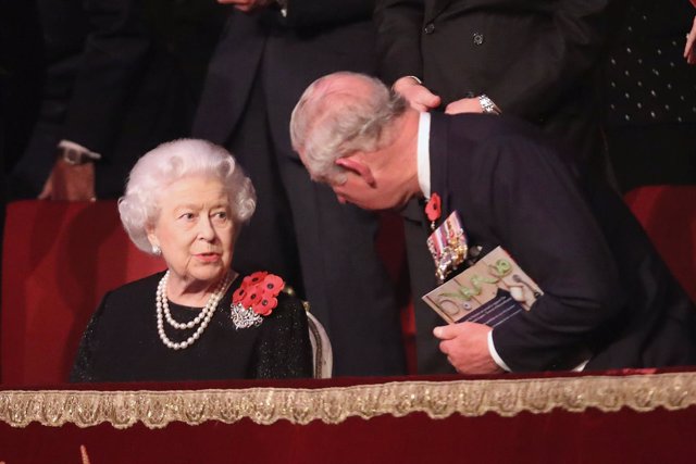 Britain's Queen Elizabeth II and Prince Charles, Prince of Wales attend the Roya