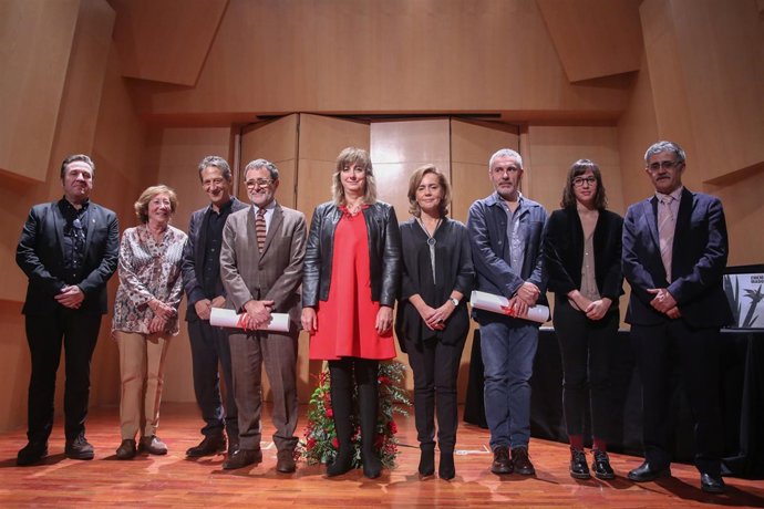 La consejera Ana Ollo entrega el Premio Lázaro Galdiano en Madrid.
