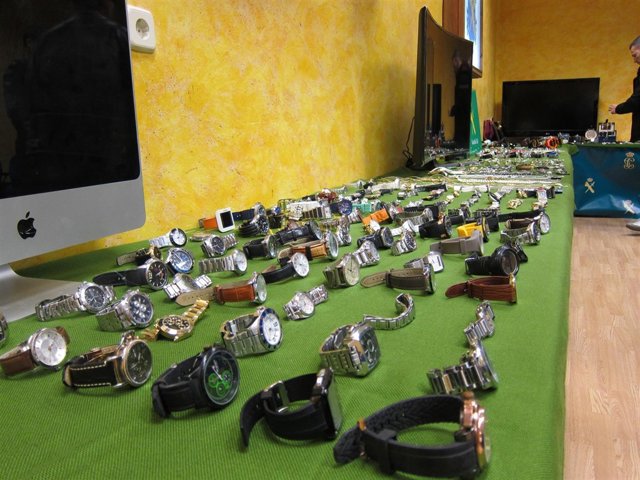 Material intervenido en la operación