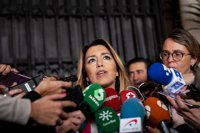 Susana Díaz ofrece aparcar "crispación e insulto" para centrar la campaña en hablar de Andalucía