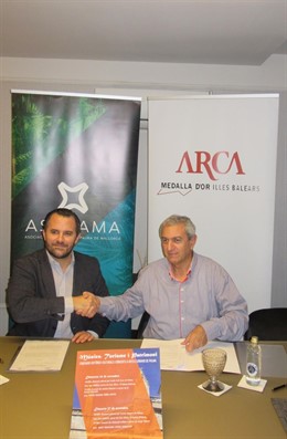 Javier Vich, presidente de la As. Hotelera de Palma y Pere Ollers (ARCA)