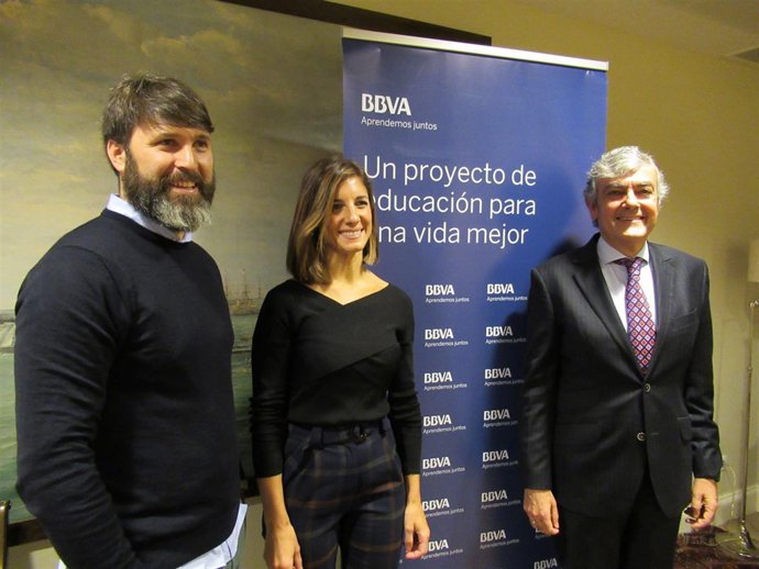 Expertos del programa "Aprendemos Juntos" y Carlos Gorria (BBVA)