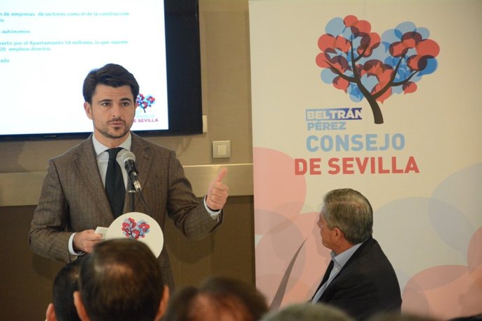 El portavoz del PP en el Ayuntamiento de Sevilla, Beltrán Pérez.