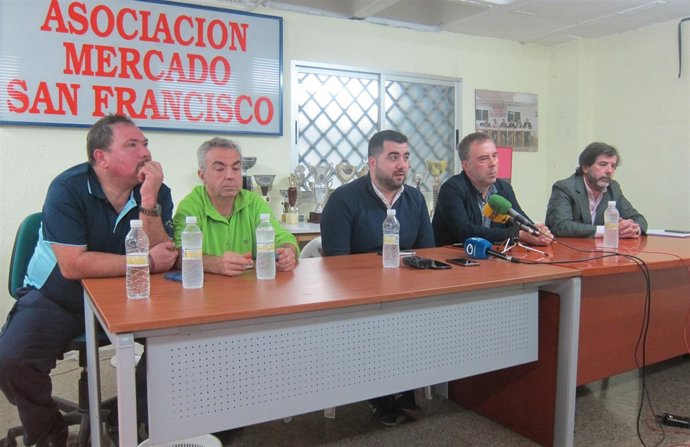 Rueda de prensa de los comerciantes del centro de Jaén.