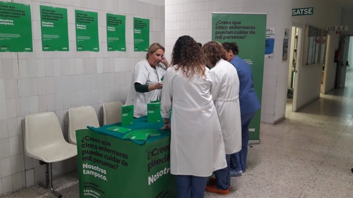 Satse convoca protestas para pedir regular un máximo de pacientes por enfermeras