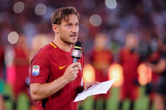 El excapitán de la Roma Francesco Totti