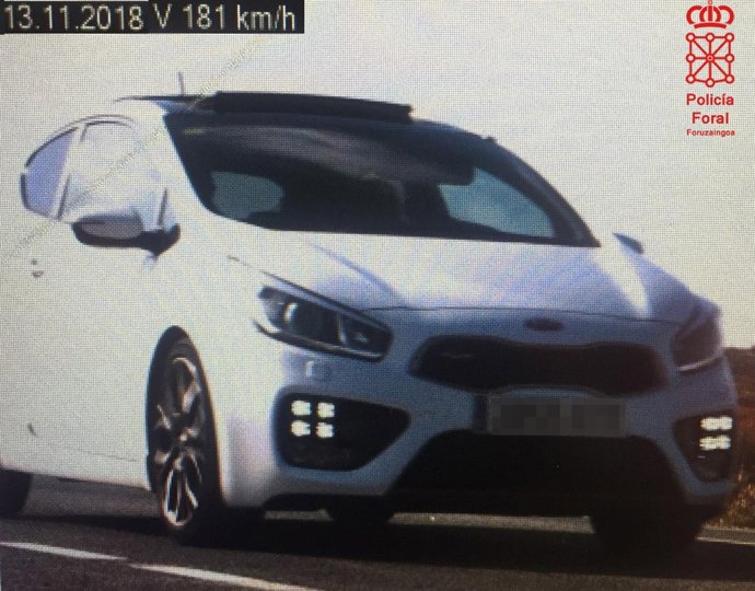 Vehículo denunciado.