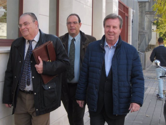 García Anguita a su llegada al Juzgado