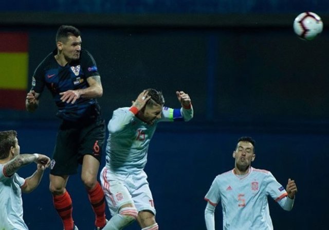 Dejan Lovren Sergio Ramos España selección española Crocia