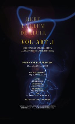 Cartel concierto 'Vol_Art, rere la llum de Llull'