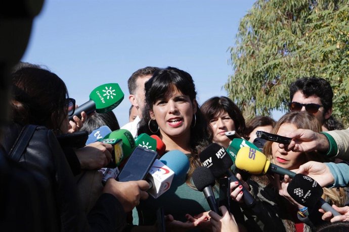 La coordinadora general de Podemos Andalucía, Teresa Rodríguez