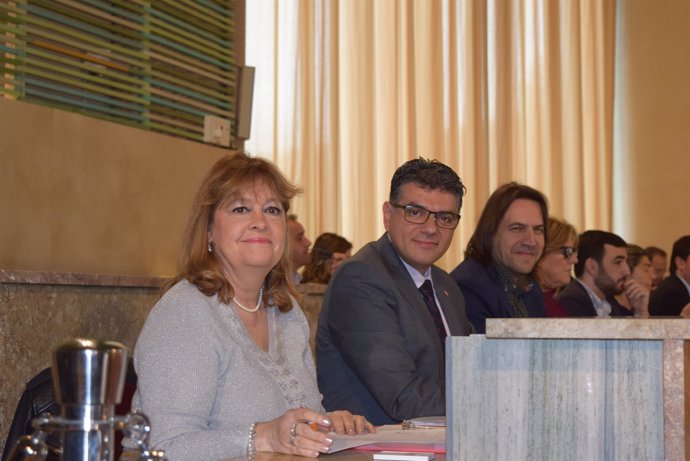 Mabel Hernández y Miguel Cazorla, concejales de Cs en Almería