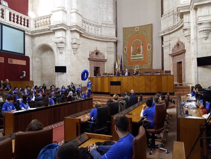 El Parlamento de Andalucía acoge el X Pleno Infantil de Unicef