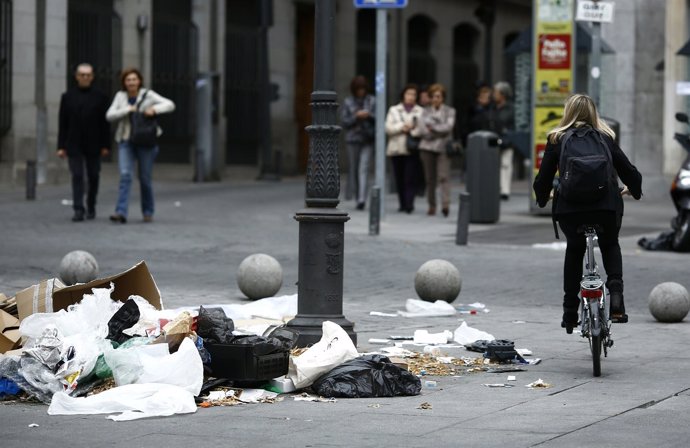 Recursos de la huelga de basuras en Madrid