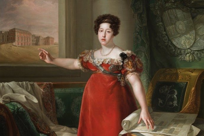 Retrato de María Isabel de Braganza, fundadora del Museo del Prado