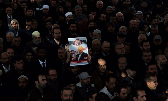 Funeral simbólico en honor a Yamal Jashogi en Estambul
