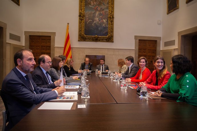 Reunió 'Espai de diàleg' amb el president Quim Torra a Barcelona