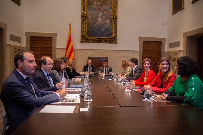 Reunió ?Espai de diàleg? amb el president Quim Torra a Barcelona