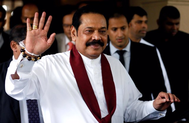 Primer ministro de Sri Lanka Mahinda Rajapaksa