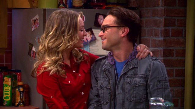 Penny y Leonard en The Big Bang Theory