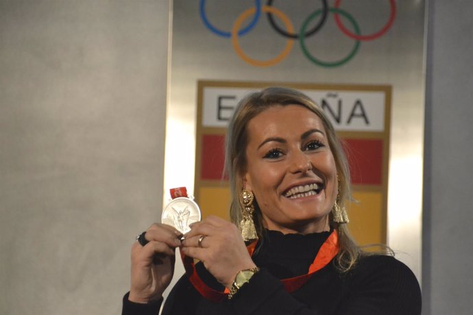 Lydia Valentín recibe la medalla de plata diez años después de Pekín 2008