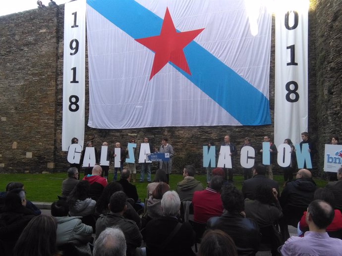 Pontón en un acto del BNG en el centenario de la I Asemblea Nacionalista de Lugo