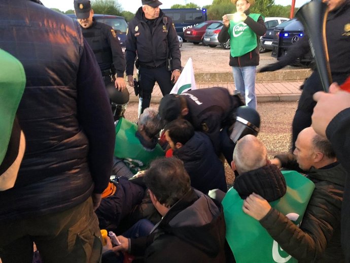 Valladolid.- Un momento de la concentración en Valladolid