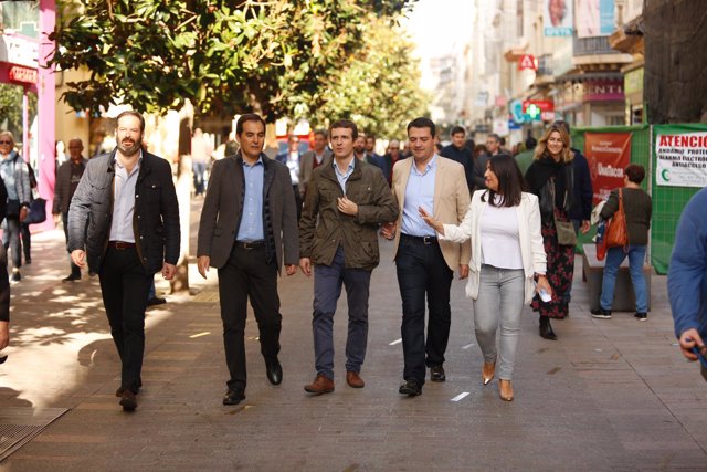  En Córdoba, el presidente del PP, Pablo Casado, clausura un encuentro de agente