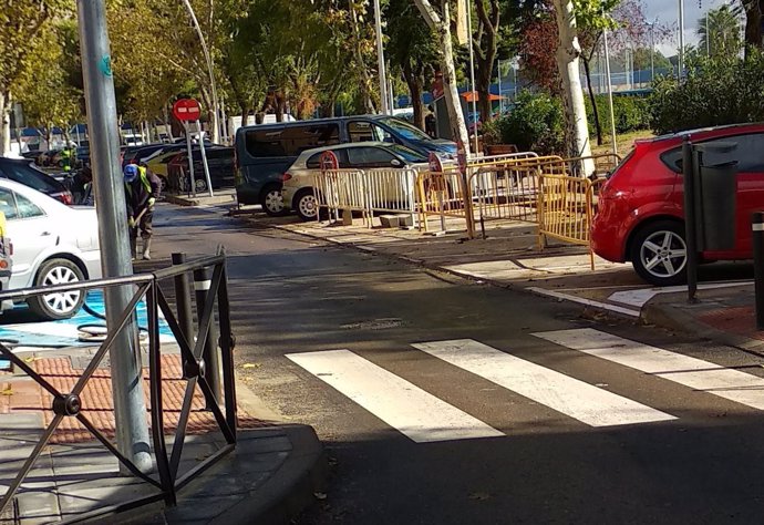 Imagen de una calle con un carril en Getafe