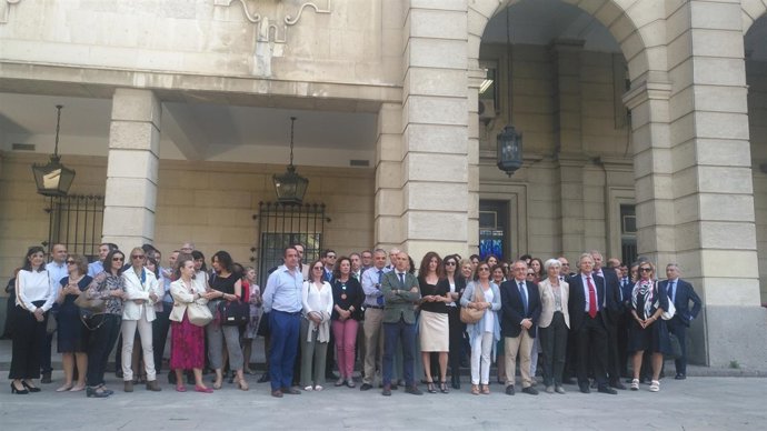 Protesta de jueces y fiscales en Sevilla el pasado mes de mayo