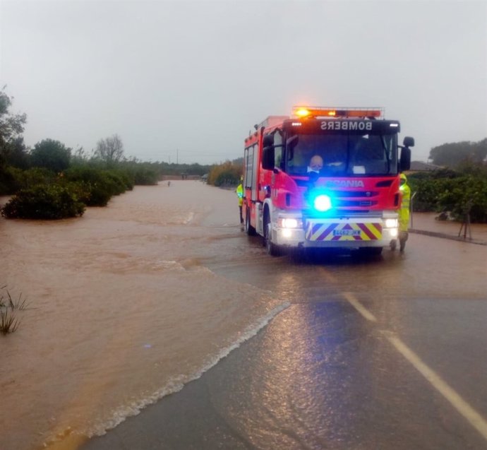 Lluvias, bomberos